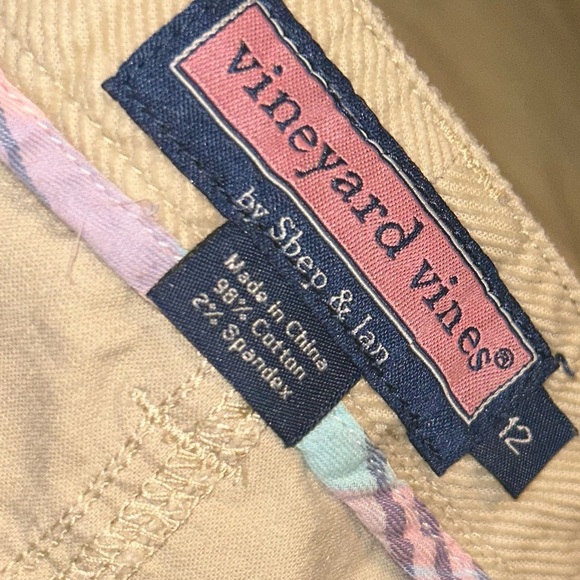 Women Vineyard vines tan corduroy skirt size 12 with pockets ladies - Picture 2 of 3